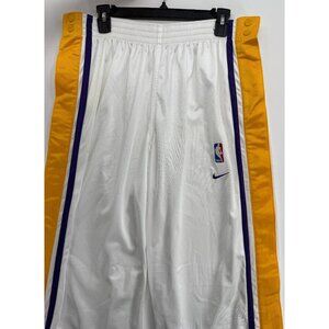 Vtg Nike Team Los Angeles Lakers Tear Away Button Snap Warmup Pants Mens XL 34"